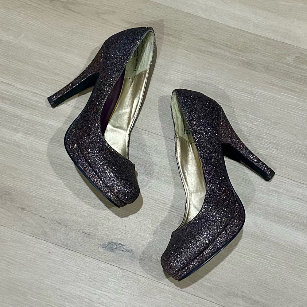 Steve Madden Stiletto Heels with Sparkly Finish